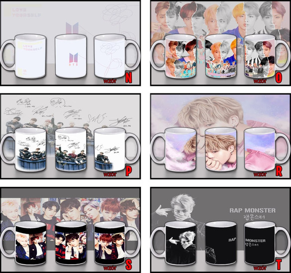Kubek BTS k-pop WZORY z Polski imię gratis