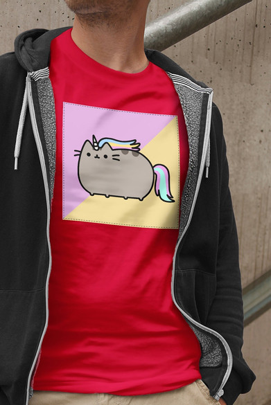 Koszulka z naszywką Cat Unicorne 01