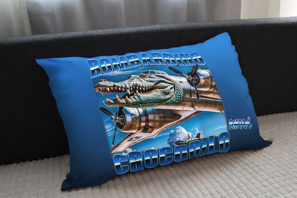 Poduszka Italian Brainrot Bombardino Crocodilo