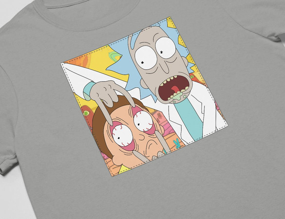 Koszulka z naszywką Rick and Morty 04