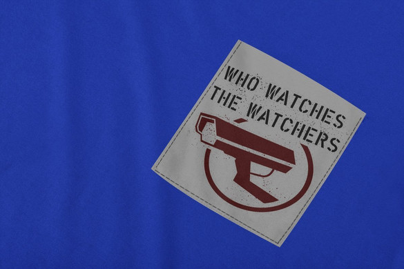 Koszulka z kieszonką BANKSY WATCHERS