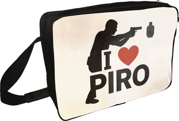Torba na ramię dla strzelca I LOVE PIRO