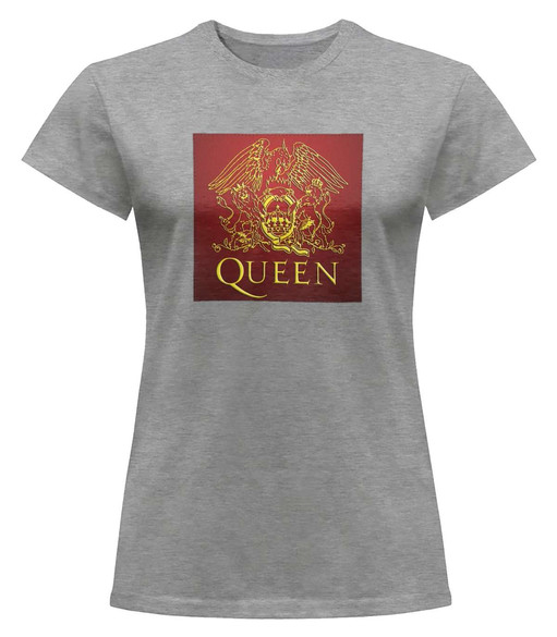 Bluzka damska z naszywką Queen logo red