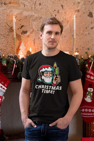 Koszulka świąteczna śmieszna św. Mikołaj