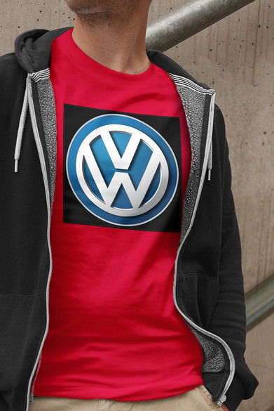 Koszulka z naszywką Volkswagen logo black