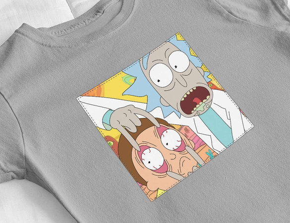 Bluzka damska z naszywką Rick and Morty 04