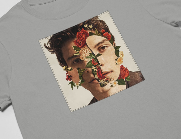 Koszulka z naszywką Shawn Mendes light