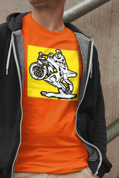 Koszulka z naszywką Lubię zapierd..lać 05