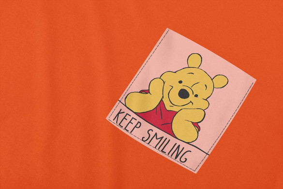 Koszulka z kieszonką KEEP SMILING