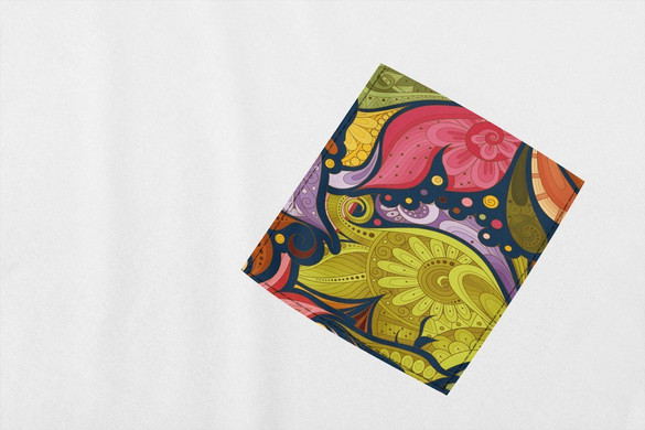 Koszulka z kieszonką WZORY MANDALA 03