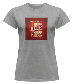 Bluzka damska z naszywką Drink Good Beer...