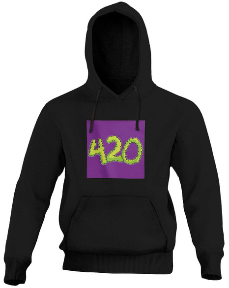Bluza z naszywką 420 GREEN