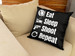 Poduszka dla strzelca Eat Sleep Shoot Repeat 40x40cm