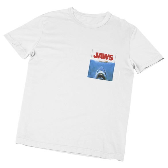 Koszulka z kieszonką JAWS