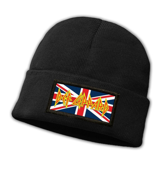 Czapka zimowa z naszywką DEF LEPPARD