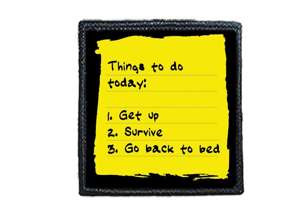 Naszywka THINGS TO DO TODAY...