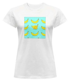 Bluzka damska z naszywką Banana