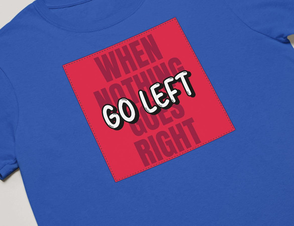 Koszulka z naszywką When nothing goes...