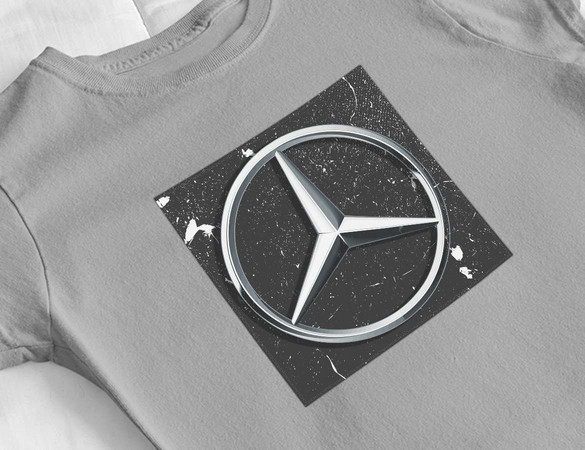 Bluzka damska z naszywką Mercedes logo