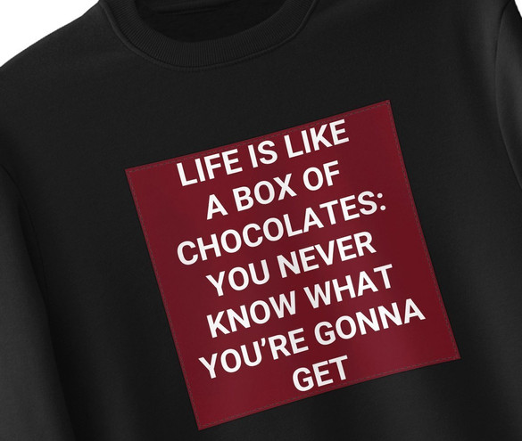 Bluza z naszywką Forrest G. life is like