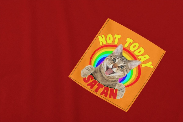 Koszulka z kieszonką NOT TODAY