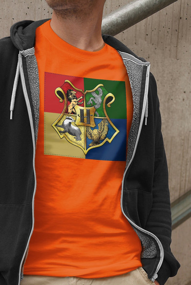 Koszulka z naszywką  Harry Potter logo 