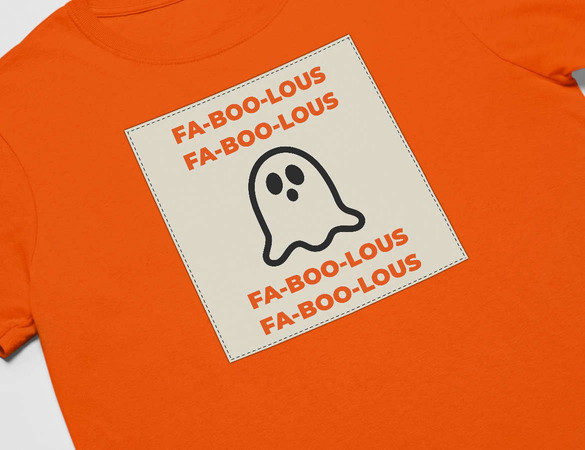 Koszulka z naszywką FA-BOO-LOUS