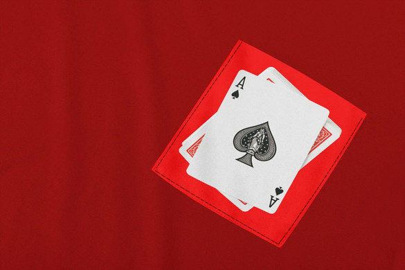 Koszulka z kieszonką KARTY AS