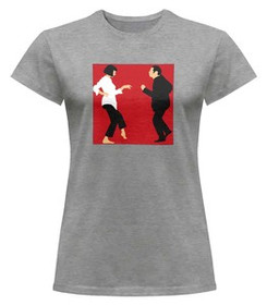 Bluzka damska z naszywką Pulp Fiction Dance
