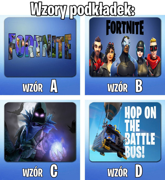 Podkładka pod mysz FORTNITE 24x19cm Z POLSKI +imię
