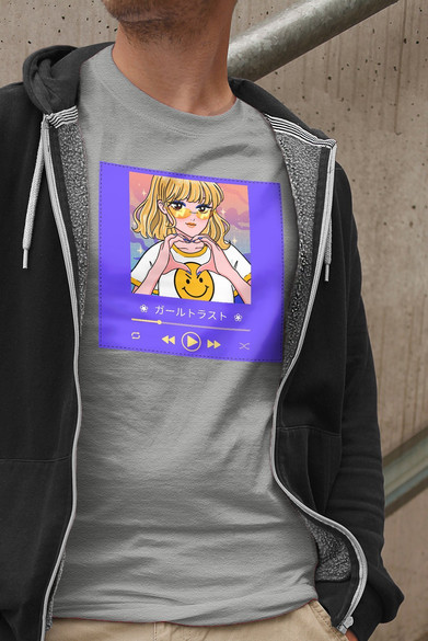 Koszulka z naszywką Music window