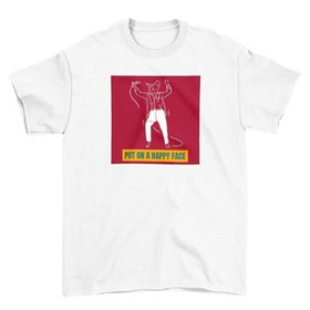 Koszulka z naszywką Put on a happy face