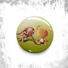 Przypinka  ZŁOŚLIWY KRÓLIK