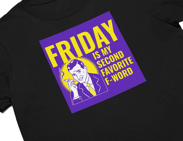 Koszulka z naszywką Friday – man