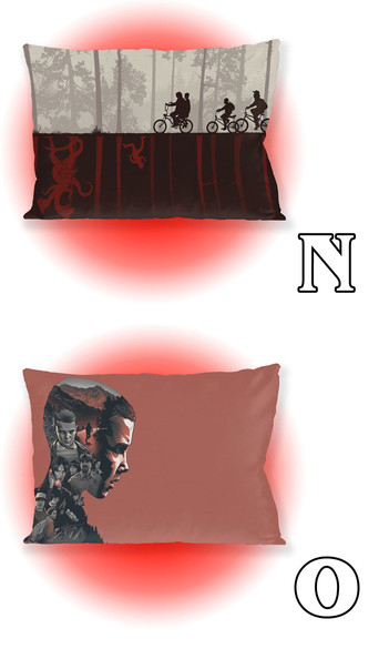 Poduszka STRANGER THINGS 60x40cm WZORY