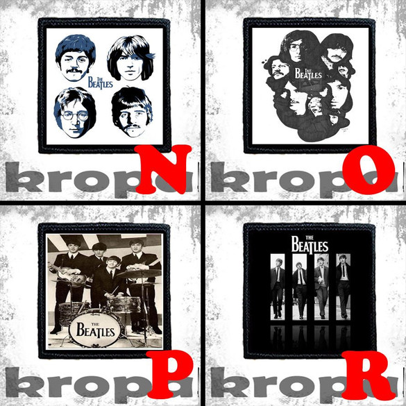 Naszywka THE BEATLES 8 X 8 cm Dużo Wzorów!