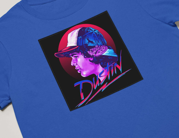 Koszulka z naszywką Stranger Things Dustin