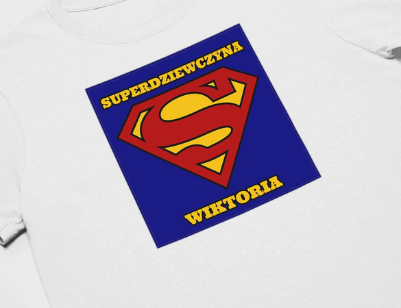 Koszulka z naszywką na Walentynki TWÓJ NAPIS