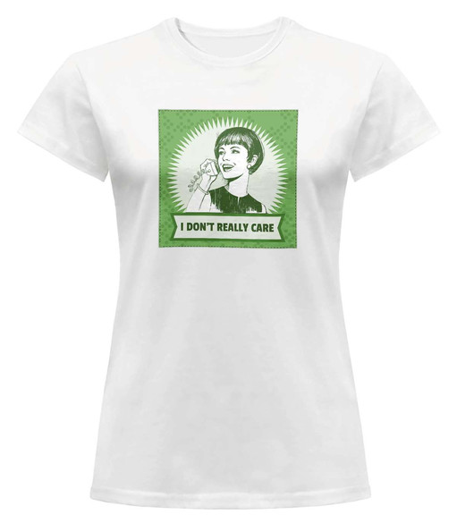 Bluzka damska z naszywką I don't really care