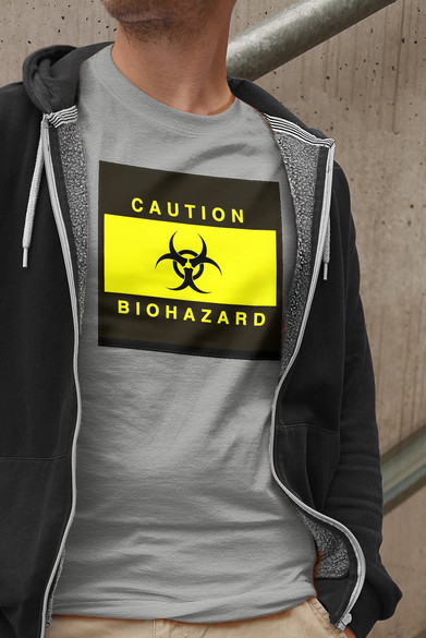 Koszulka z naszywką Biohazard  02