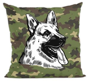 Poduszka  pies, piesek owczarek niemiecki moro