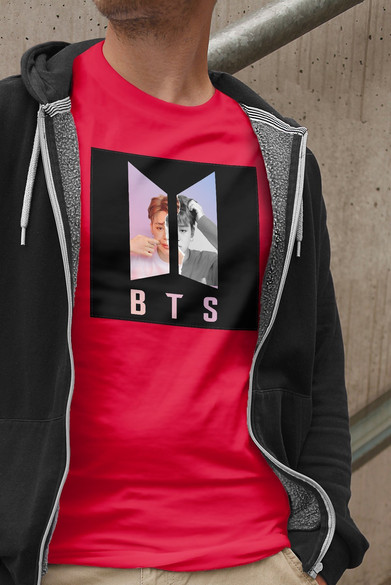 Koszulka z naszywką BTS JIMIN