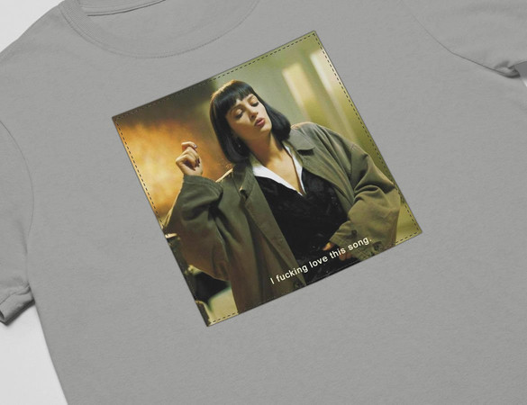 Koszulka z naszywką Uma Thurman Song