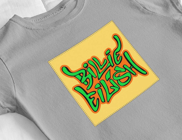 Bluzka damska z naszywką Billie Eilish 04