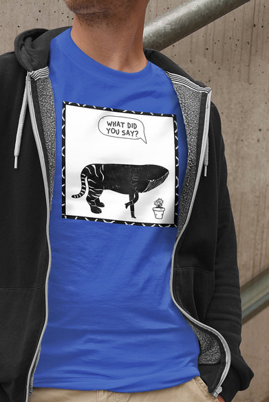 Koszulka z naszywką What did you say?