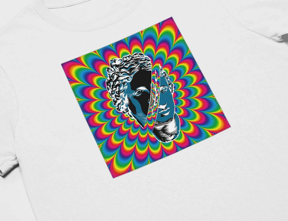 Koszulka z naszywką Psychodelic Athena