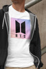 Koszulka z naszywką BTS LOGO 02