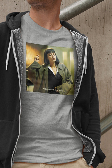 Koszulka z naszywką Uma Thurman Song