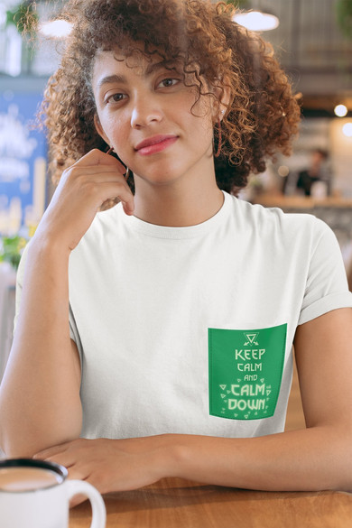 Koszulka z kieszonką KEEP CALM AXII