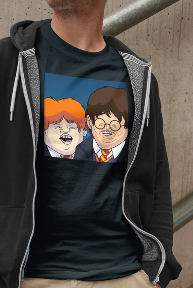 Koszulka z naszywką  Harry Potter parody